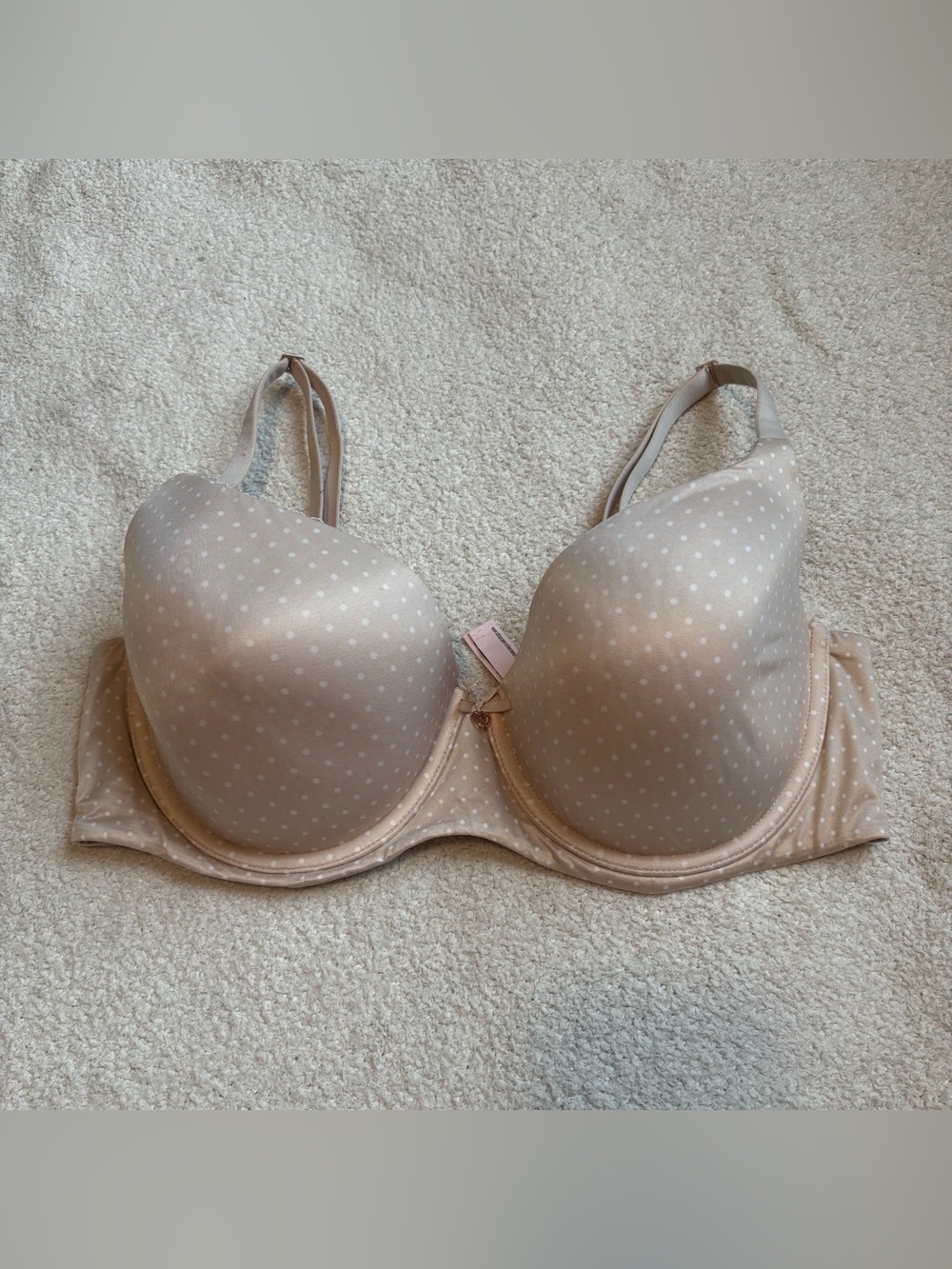 Victoria's Secret Nude Polka Dot T-Shirt Bra